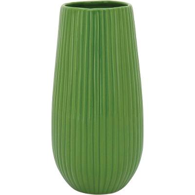 Crispin Vaso 25X12X12Cm Cerâmica Verde