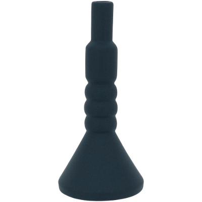 Galact Garrafa Decorativa 24X11X11Cm Cerâmica Azul