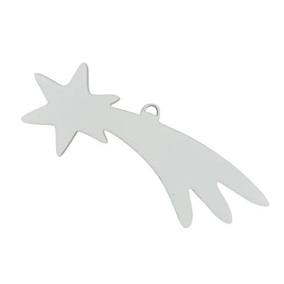 Kit 10 Un. Enfeite Estrelinha De Natal Em Mdf (10x03) Branco
