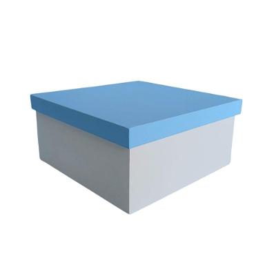Kit Com 6un De Caixa 100% Mdf (19x19x09) Azul/branco