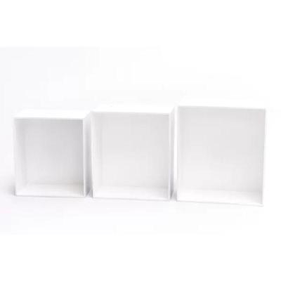 Kit Trio De Nicho Médio Decorativo Quarto/sala 100% Mdf Branco