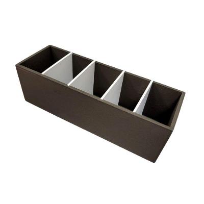 Porta Controle Remoto 100% Mdf Marrom Café/branco