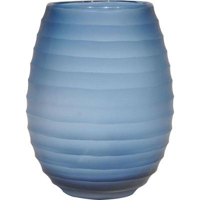 Sanvalero Vaso 22X17X17Cm Vidro Azul