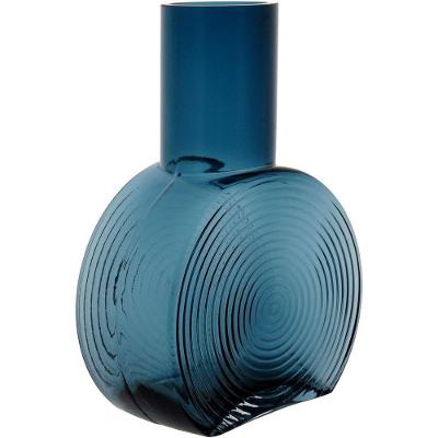 Sanvictor Garrafa Decorativa 23X16X8Cm Vidro Azul