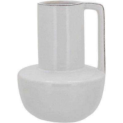 Shape Vaso 26X19X19Cm Cerâmica Branco