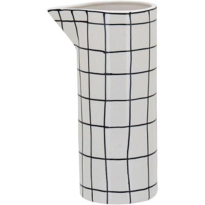 Suez Vaso 23X12X9Cm Cerâmica Branco