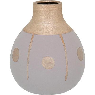 Tongass Vaso 18X15X15Cm Cerâmica Cinza