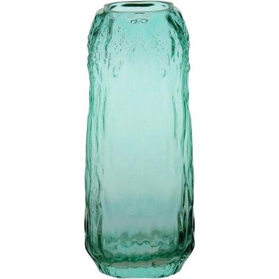 Vaso 28X12X12Cm Vidro Verde