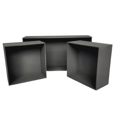Trio De Nicho Retangular Decorativo Quarto/sala 100% Mdf Marrom Café