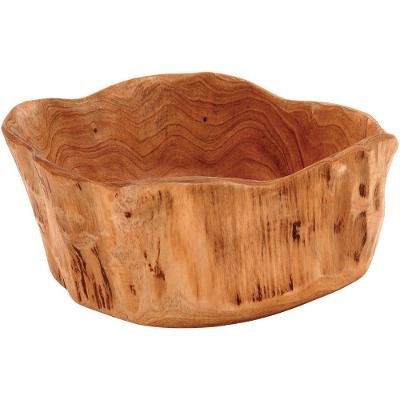 Wood Centro Mesa 10X23X23Cm Madeira Natural