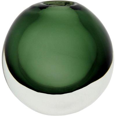 Vaso 14X14X9Cm Vidro Verde