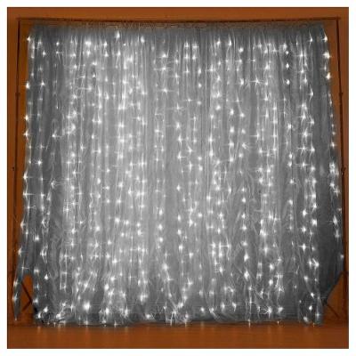 Cascata De Natal 520 Led Luz Branca 8 Funções 5x2m 220v