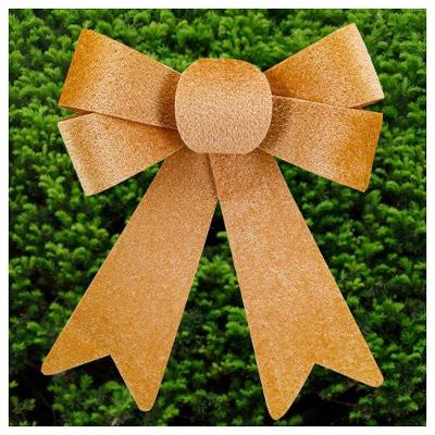 Kit 10 Enfeite árvore Natal Laço Dourado 17,5cm