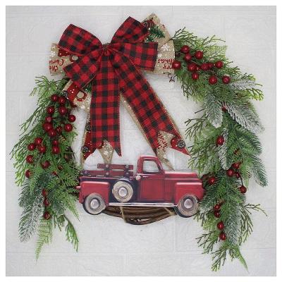 Guirlanda Natalina Enfeite De Porta Natal Carro 40cm