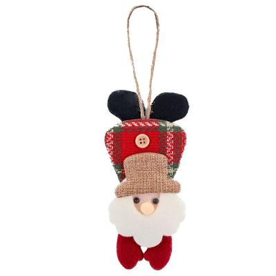 Kit 24 Enfeite árvore Natal Pendente Papai Noel 19,5cm