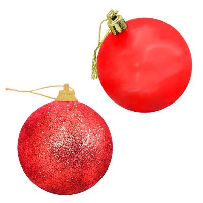 Kit 28 Bolas Enfeite Natalino árvore Natal 60mm Vermelho