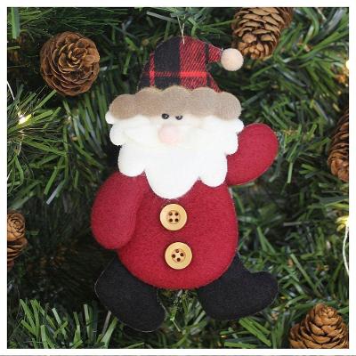 Kit 6 Enfeites árvore De Natal Pendente Papai Noel 14,5cm