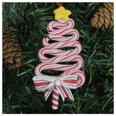 Kit 4 Enfeite Pendente Para árvore De Natal Pinheirinho Rosa 13,5cm