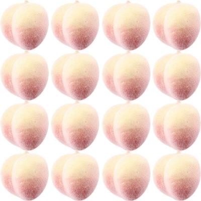 Kit Mini Frutas Artificiais Pêssegos 192 Unidades Isopor
