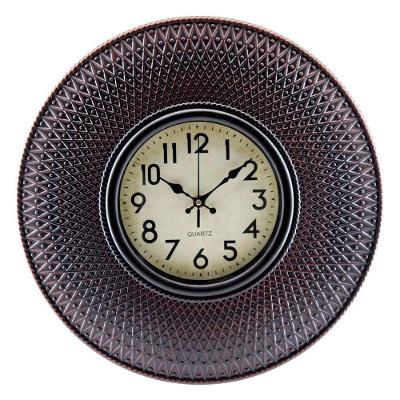 Relógio De Parede Decorativo Clássico 40cm Cobre