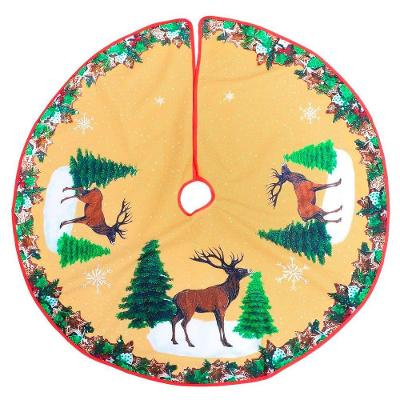 Saia Para árvore De Natal Temática Rena Pinheiro 85cm