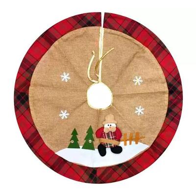 Saia Para árvore De Natal Temática Boneco De Neve 68cm