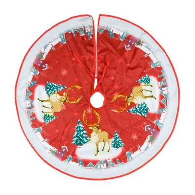 Saia Para árvore De Natal Temática Rena Pinheiro 83cm