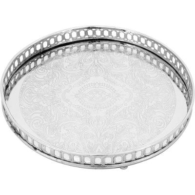 Malika Bandeja 4X27X27Cm Metal Prata