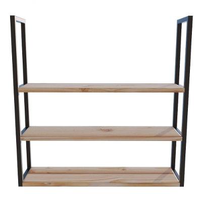 Suporte Gourmet Em Metal Preto 80x50x20 Moderno
