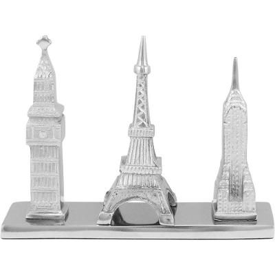 Tourism Adorno 18X25X7Cm Alumínio Prata Monumentos