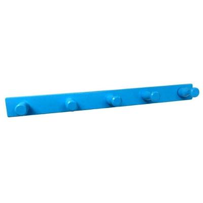 Cabideiro Em Madeira Para Parede/Porta Fixo Azul
