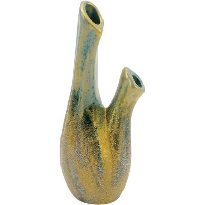 Chryso Vaso 21X9X7Cm Cerâmica Verde