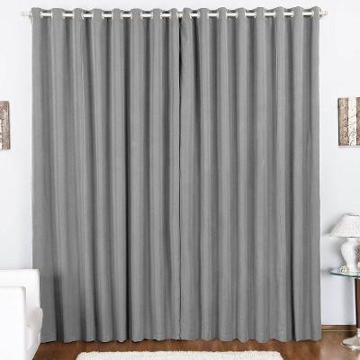 Cortina Duda 3,00M X 2,80M Metros Cinza Tecido Oxford Para Sala Ou Quarto