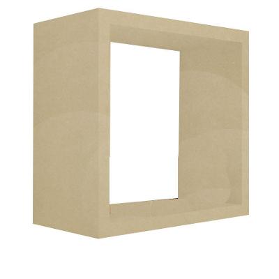 Nicho Decorativo 45X45X15 Cm Natural Em Mdf