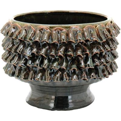 Morpheu Cachepô 19X25X25Cm Cerâmica Verde