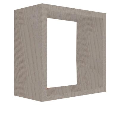 Nicho Decorativo 30x30x15 Cm Madeirado Em Mdf [f031]