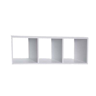 Nicho Triplo 90X30X20 Branco Em Mdf
