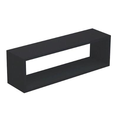 Nicho Retangular Decorativo 70Cx25Px15A Preto Em Mdf