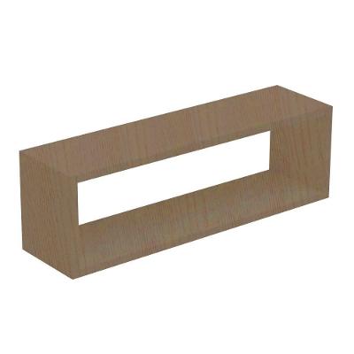 Nicho Retangular Decorativo 70Cx25Px15A Madeirado Em Mdf