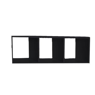 Nicho Triplo 80X30X20 Preto Mdf