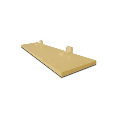 Prateleira Simples Natural 40X20 Cm Com Suporte Em Mdf