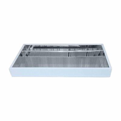 Bandeja Flutuante Laca Espelhada 50x30 Cor Branco