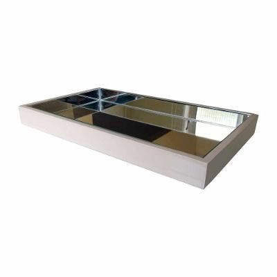 Bandeja Flutuante Laca Espelhada 50x30 Cor Off White