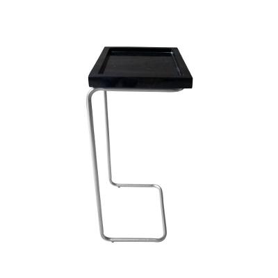 Bandeja Lateral Porta Copo E Notebook Sofá Cor Preto