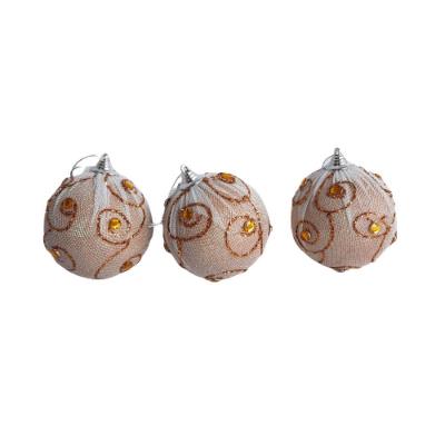 Bola De Natal Kit Com 3 Unid. Kit 3 Pçs.