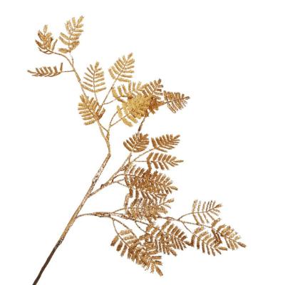 Galho Decorativo Silicone Dourado 85cm 85cm
