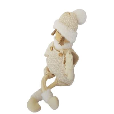 Menino Decorativo Sentado Em Tecido 52cm