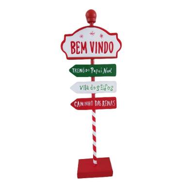 Placa Decorativa De Natal Para Móvel 46cm