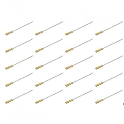 20 Mini Espeto Churrasco Coraçao Inox 39 Cm Churrasquinho