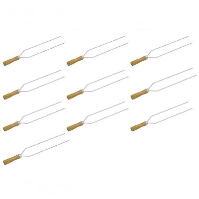 Kit 10 Mini Espeto Duplo Churrasco 39 Cm Espetinho Matrinox